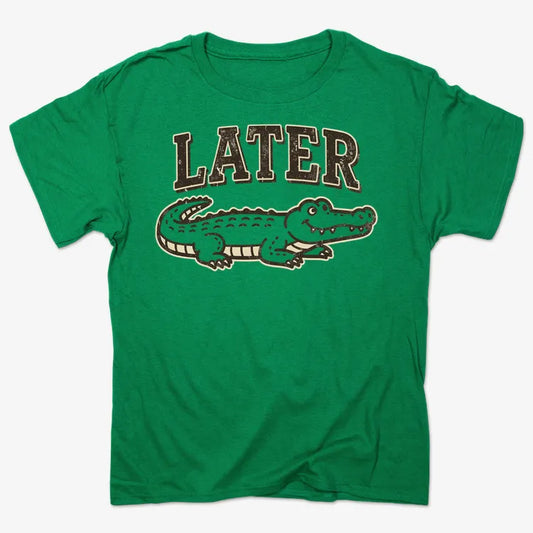 Later Alligator-Men's T-Shirt-Kelly Green Heather