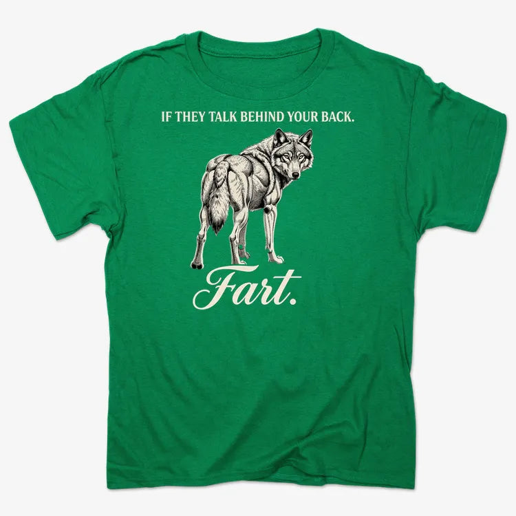 If They Talk Behind Your Back... Fart.-Men's T-Shirt-Kelly Green Heather