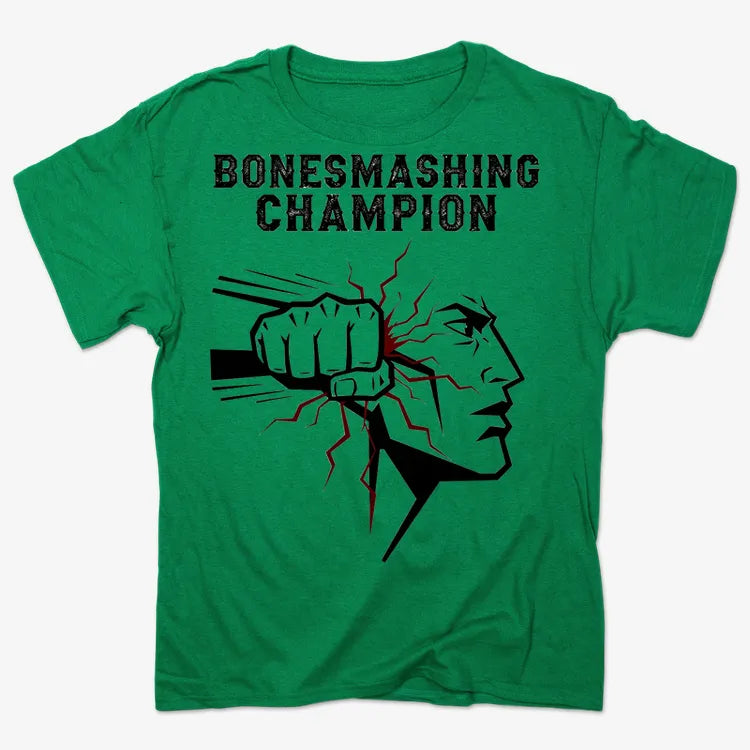 Bone-Smashing Champion Tee-Men's T-Shirt-Kelly Green Heather