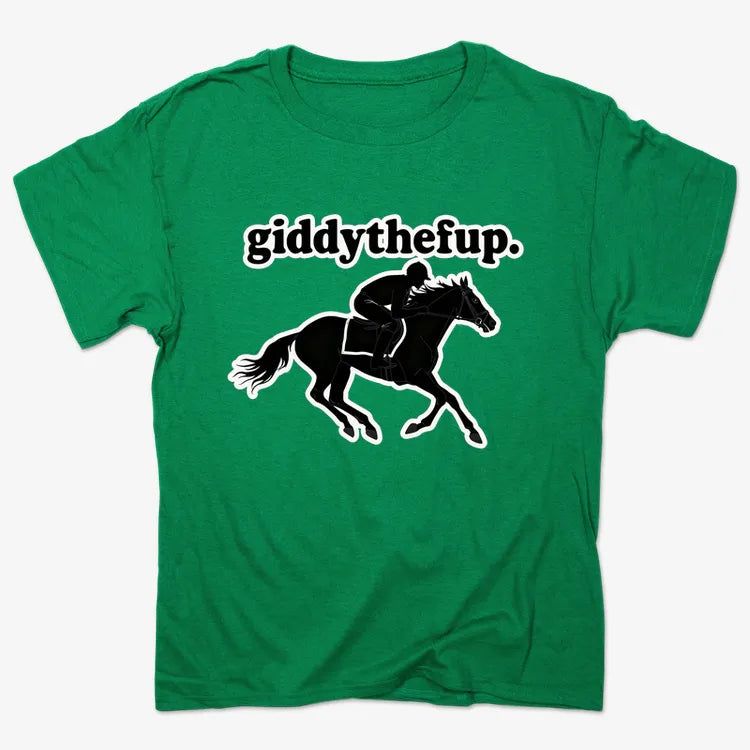 Giddythefup-Men's T-Shirt-Kelly Green Heather