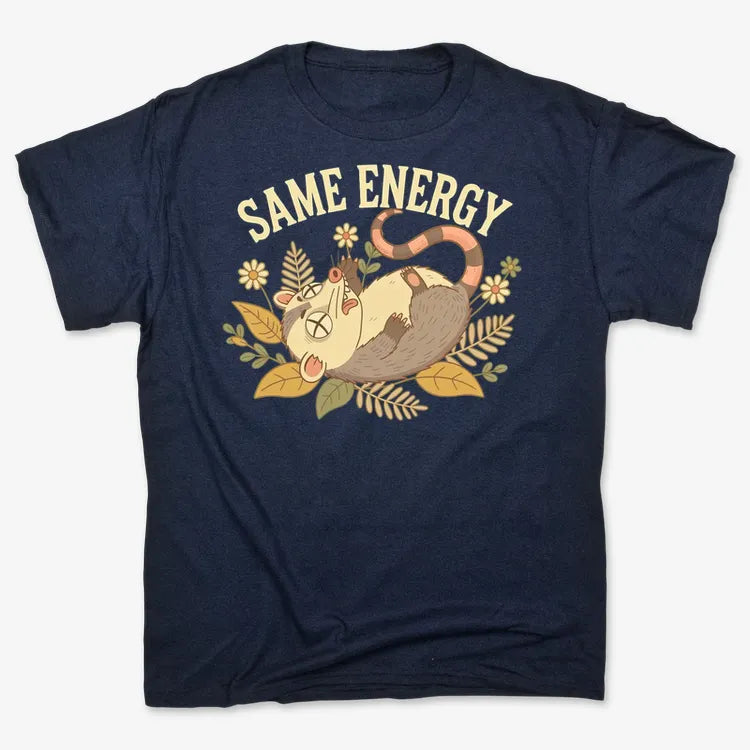 Same Energy Opossum Vibes-Men's T-Shirt-Navy Blue