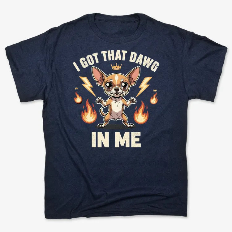 I Got That Dawg In Me-Men's T-Shirt-Navy Blue