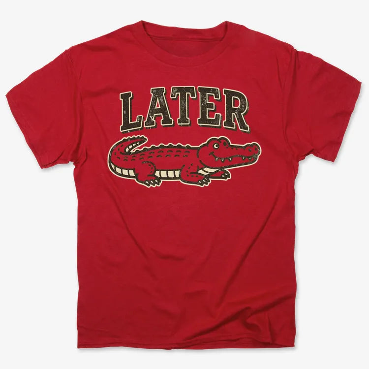 Later Alligator-Men's T-Shirt-Red
