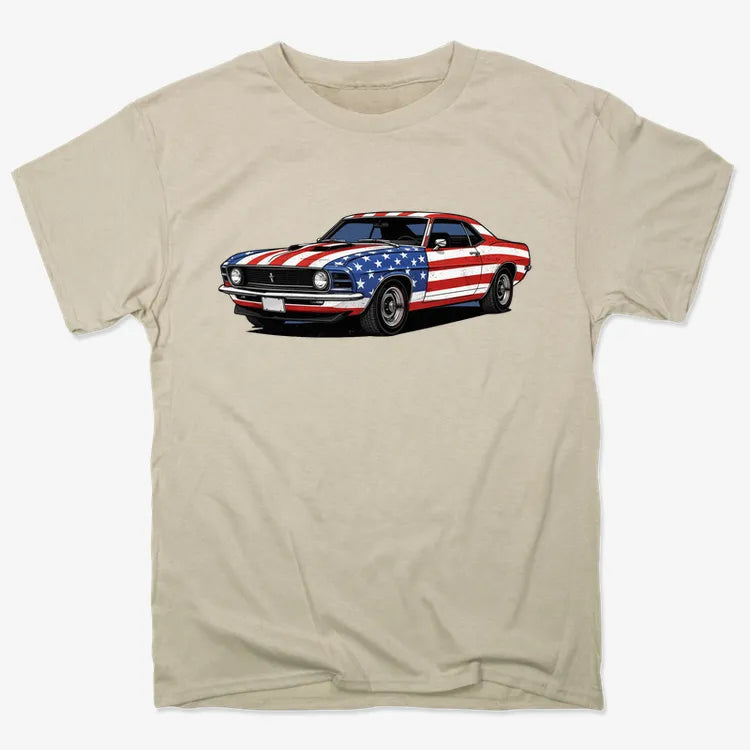 American Muscle Car Pride-Men's T-Shirt-Sand