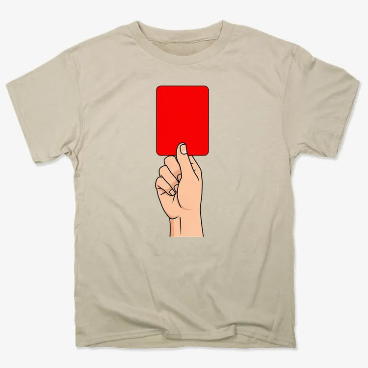 Red Card Statement-Men's T-Shirt-Sand