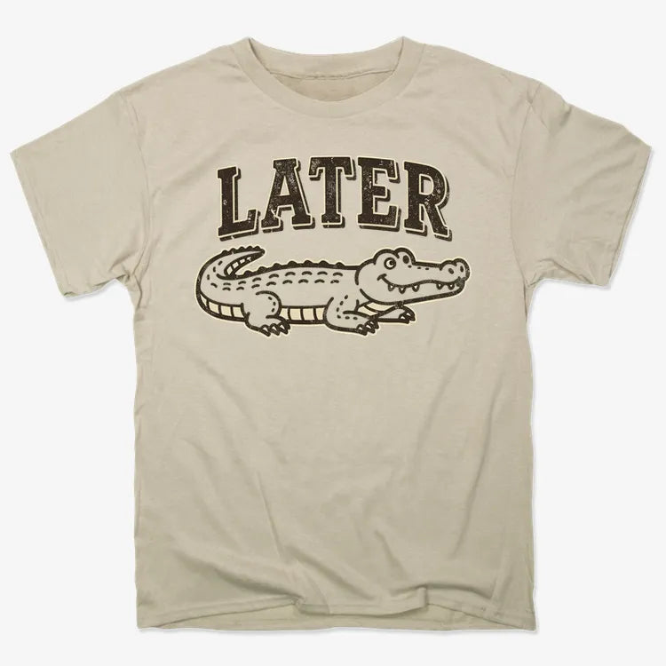 Later Alligator-Men's T-Shirt-Sand
