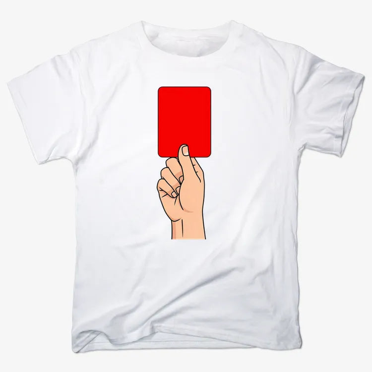 Red Card Statement-Men's T-Shirt-White
