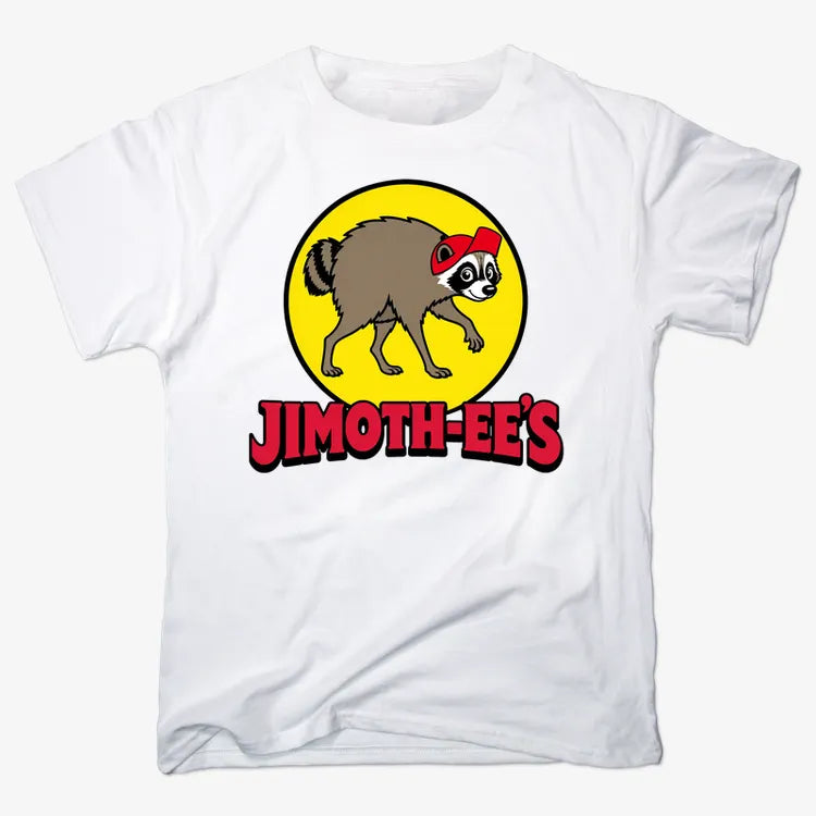 JIMOTH-EE'S Jimothy the Raccoon mashup-Men's T-Shirt-White