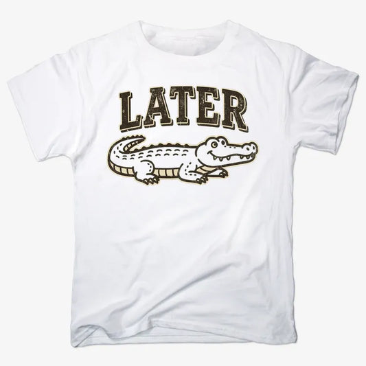 Later Alligator-Men's T-Shirt-White