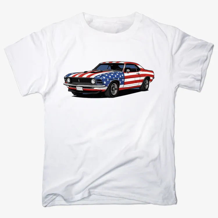 American Muscle Car Pride-Men's T-Shirt-White