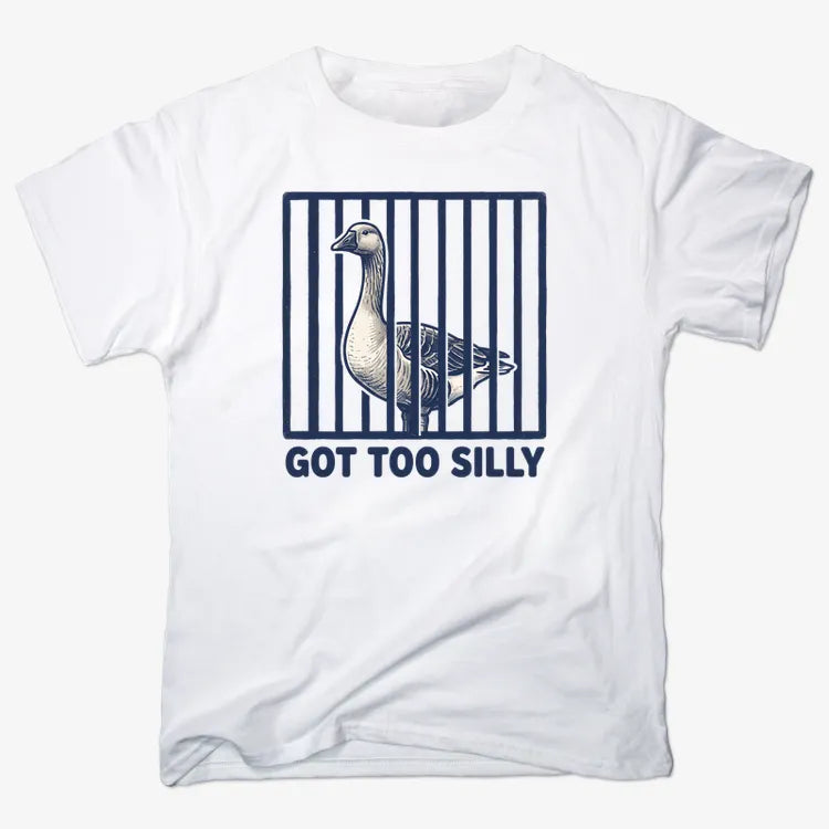 Got Too Silly Goose-Men's T-Shirt-White