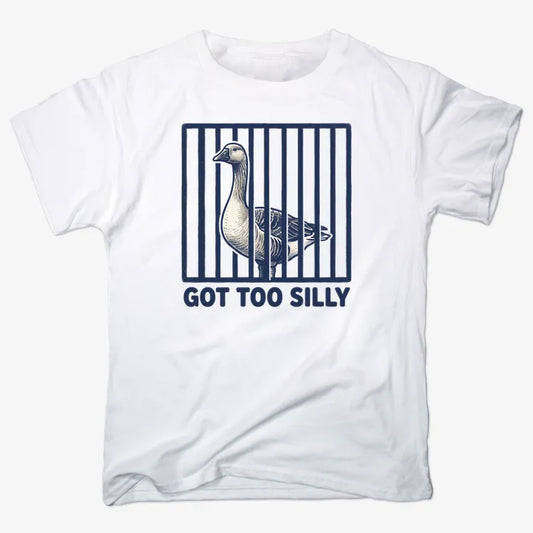Got Too Silly Goose-Men's T-Shirt-White