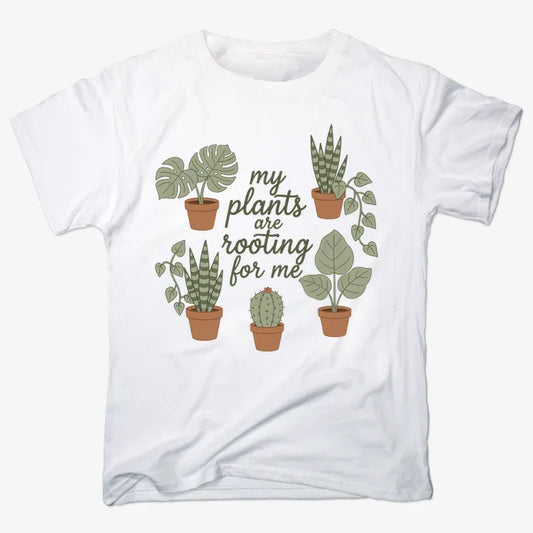 My Plants Are Rooting for Me-Men's T-Shirt-White