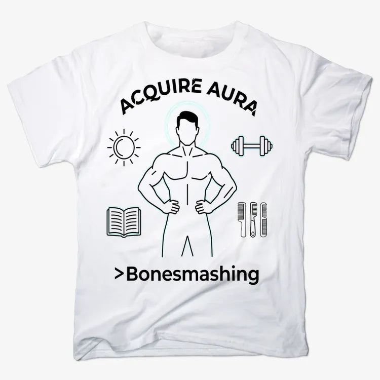 Aura of Strength Fitness Tee-Men's T-Shirt-White