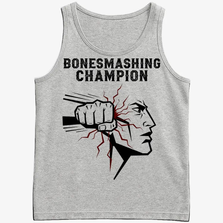 Bone-Smashing Champion Tee-Men's Tank Top-Gray Heather
