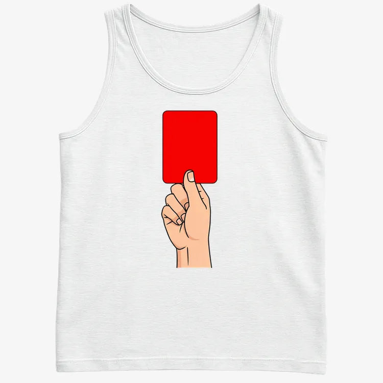 Red Card Statement-Men's Tank Top-White