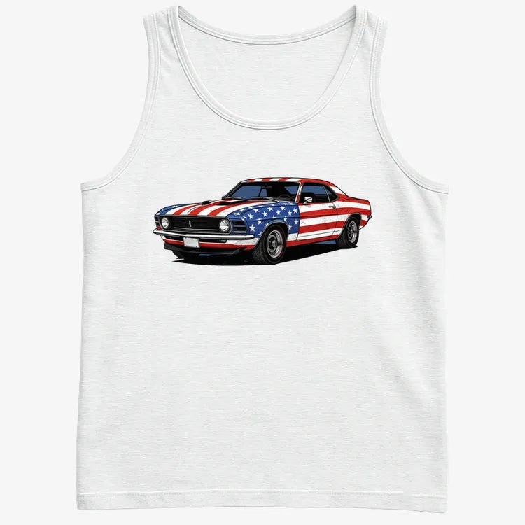 American Muscle Car Pride-Men's Tank Top-White