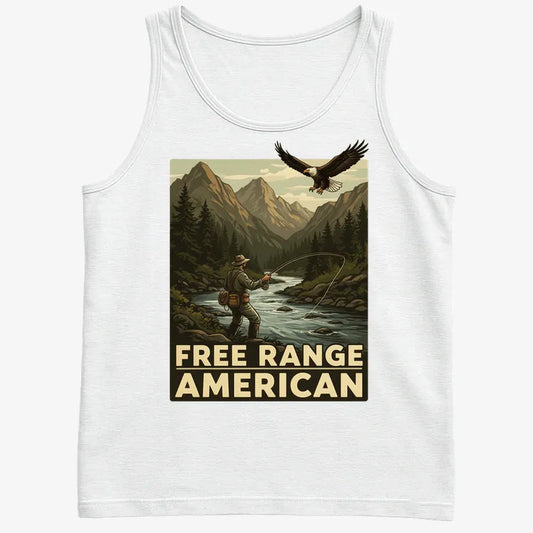 Free Range American-Men's Tank Top-White