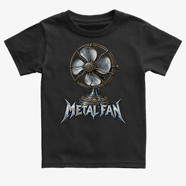 Metal Fan-Kids T-Shirt-Black