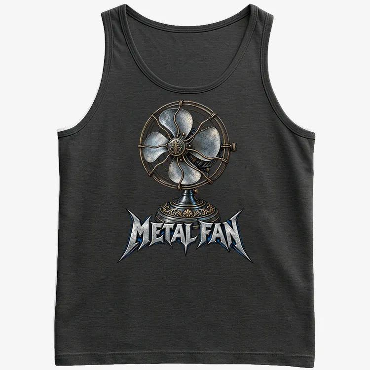 Metal Fan-Men's Tank Top-Black