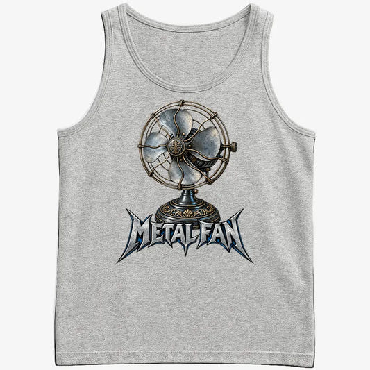 Metal Fan-Men's Tank Top-Gray Heather
