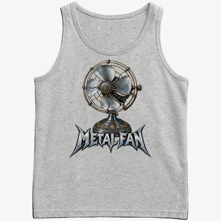 Metal Fan-Men's Tank Top-Gray Heather