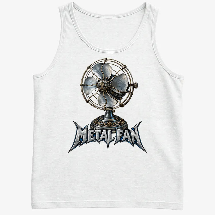 Metal Fan-Men's Tank Top-White