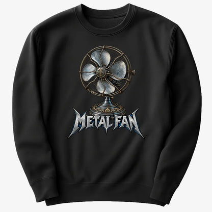 Metal Fan-Sweatshirt-Black
