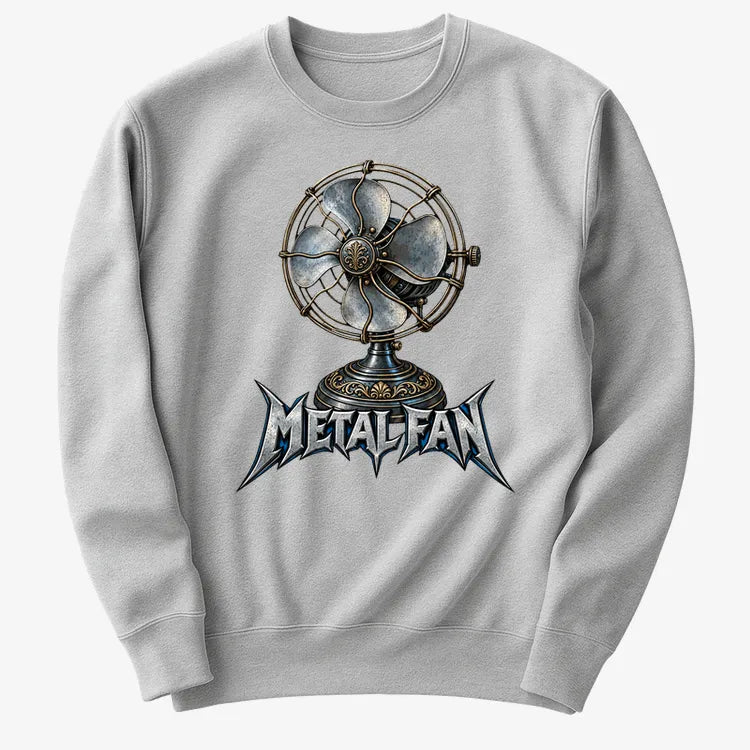 Metal Fan-Sweatshirt-Gray Heather