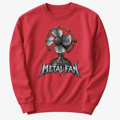 Metal Fan-Sweatshirt-Red