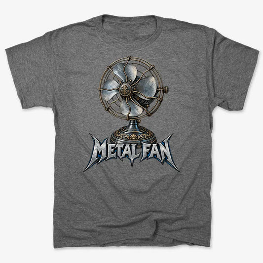 Metal Fan-Unisex Heavyweight T-Shirt-Charcoal Heather