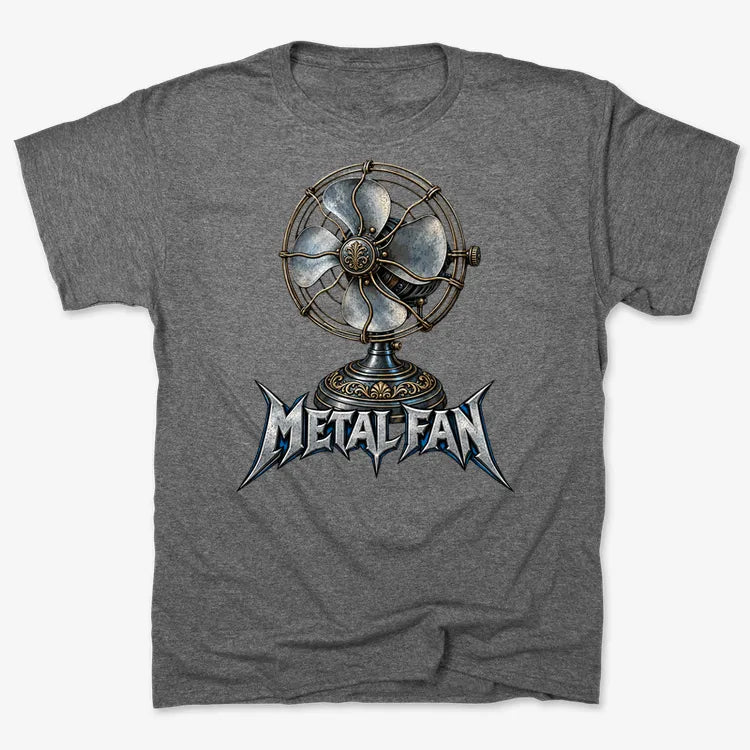 Metal Fan-Unisex Heavyweight T-Shirt-Charcoal Heather