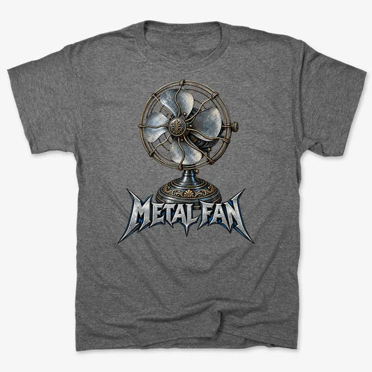 Metal Fan-Unisex Heavyweight T-Shirt-Charcoal Heather