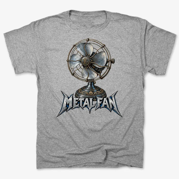 Metal Fan-Unisex Heavyweight T-Shirt-Heather Gray