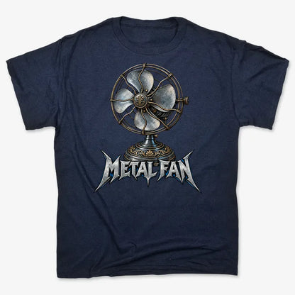 Metal Fan-Unisex Heavyweight T-Shirt-Navy Blue