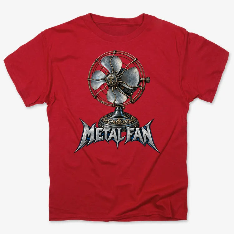 Metal Fan-Unisex Heavyweight T-Shirt-Red