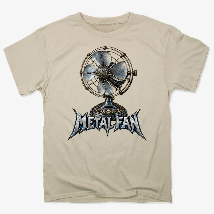Metal Fan-Unisex Heavyweight T-Shirt-Sand
