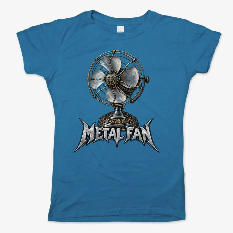Metal Fan-Women's T-Shirt-Sky Blue