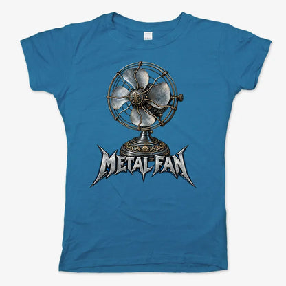 Metal Fan-Women's T-Shirt-Sky Blue