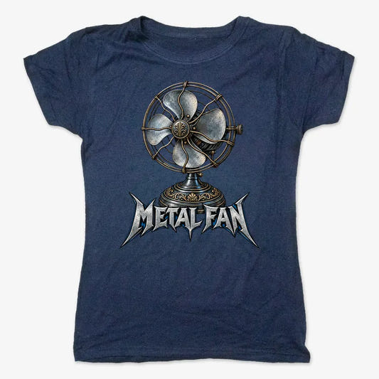Metal Fan-Women's T-Shirt-True Navy