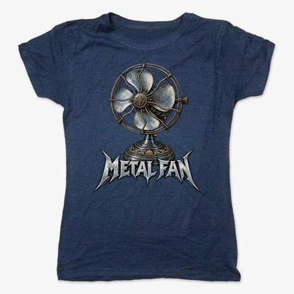Metal Fan-Women's T-Shirt-True Navy
