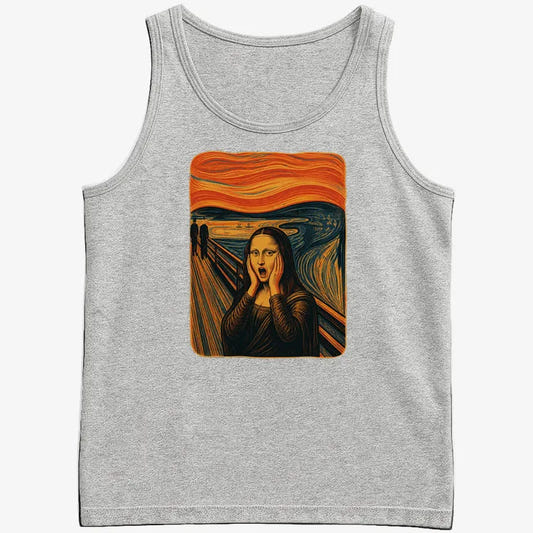 Mona's Moan-Men's Tank Top-Gray Heather