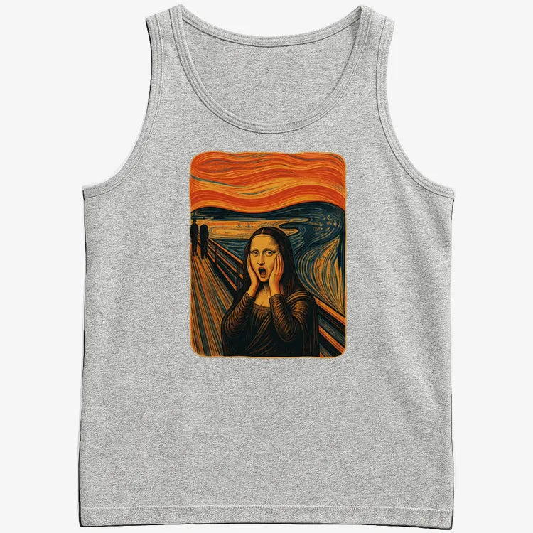 Mona's Moan-Men's Tank Top-Gray Heather