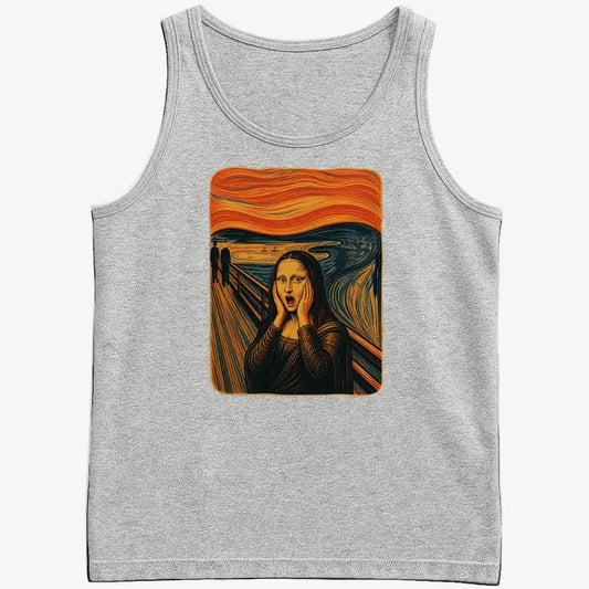 Mona's Moan-Men's Tank Top-Gray Heather