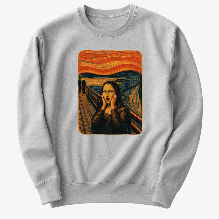 Mona's Moan-Sweater-Gray Heather
