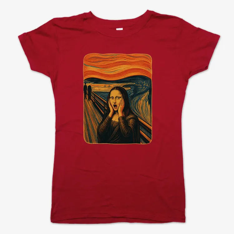 Mona's Moan-Women's T-Shirt-Deep Red