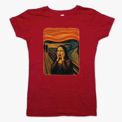 Mona's Moan-Women's T-Shirt-Deep Red