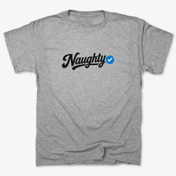 Naughty Verified-Unisex Heavyweight T-Shirt-Heather Gray