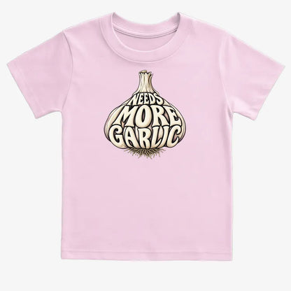 Needs More Garlic-Kids T-Shirt-Pink