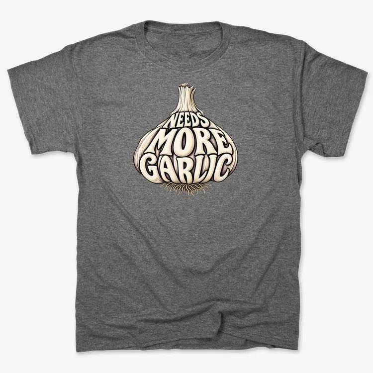 Needs More Garlic-Men's T-Shirt-Charcoal Heather